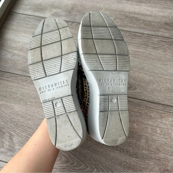 Hispanitas Woven Leatherette Wedge Loafer Made in Spain - Picture 13 of 15